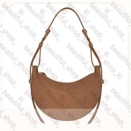 Luxury Bag Numero Dix Half-Moon Bag Full-Grain Textured Smooth Calf Leather Tote Designer Zip Closure Crossbody Women Hobo Handbags Shoulder Bags Purse 572