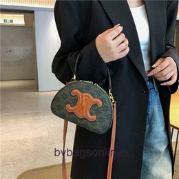 Celli High end Designer bags for womens New Half Moon Bag Half Round Small Bag Handbag Single Shoulder Crossbody Bag Original 1:1 with real logo and box