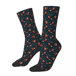 Women Socks Folly Stockings Men Woodland Floral High Quality Gothic Autumn Running Sports Anti Sweat Pattern