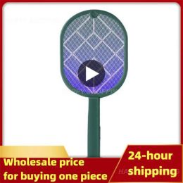 Zappers Insect Racket Mosquito Killer Lamp Electric Shocker UV Light USB Charging Fly Insect Trap Flies Summer Fly Swatter