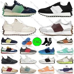 Designer casual running shoes new 327 sneakers White black silver Navy blue red gold soft yellow Neo Flame orange grey mesh men and women outdoor sports running shoes