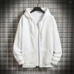 Men's Jackets Trendy Winter Coat Cardigan Zipper Plus Size Zip Up Wear-resistant Jacket For Home