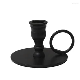 Candle Holders Nordic Wrought Iron Holder Candlelight Display Stand Decor Candlestick Handy Rack Crafts Candelabros Home Ornament