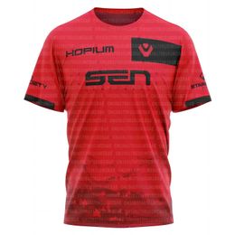 Men's T-Shirts Sentinels 2024 Esports Team Mens Summer Sports Short sleeved T-shirt Customized Uniform PlayGame Valent ClothCustom J240506