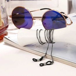 Eyeglasses chains JWER Fashion Woman Sunglasses Chain Cylinder Bead Chain Anti-Falling Glasses Eyeglasses Cord Necklace Mask Chain for Women Gifts