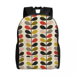 Backpack Orla Kiely Multi Stem Backpacks For Women Men School College Students Bookbag Fits 15 Inch Laptop Flowers Floral Abstract Bags