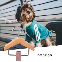 Dog Apparel Pet Clothes Hangers Cat Dogs Organiser Hooks With Metal Clip Save-space Wordrobe Storage Rack For Kittens