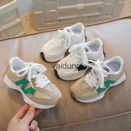 Sneakers Childrens Sports Shoes 2024 Autumn New Boys Big Children Spring and Leisure Velcro Girls Running H240507