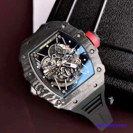 Male RM Wristwatch Rm35-02 Swiss Automatic Movement Watch Sapphire Mirror Imported Rubber Strap