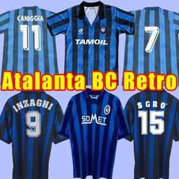 Atalanta jersey retro soccer jersey Vintage football shirts Maglia da calcio INZAGHI CANIGGIA VIERI DONI LAMMERS VENTOLA BUDAN 91 92 93 96 97s 1991 1992 1993 1996 1997