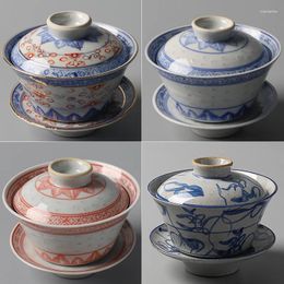Mugs Jingdezhen Top Ten Porcelain Factory Old Tea Set Classic Blue And White Exquisite Add Colour Cover Bowl