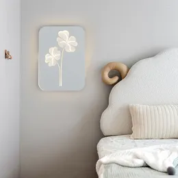 Wall Lamp Nordic Cream Style Bedroom LED Acrylic Modern Minimalist Bedside Corridor Background Decoration