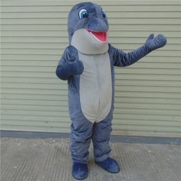 2024 Halloween Dolphin Mascot Costume Suit halloween Party Game Dress Outfit Performance Activity Sales Promotion Adult Size