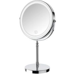 Mirrors 8 Inch Makeup Mirror With Light USB Charging 10X Magnifying Vanity Mirror Backlit Adjustable Light Standing Cosmetic Mirrors