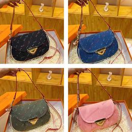 Women Denim bag Designer Sunset handbag underarm tote Luxury Shoulder messenger bags ladies Clutch wallet Hobo purses dhgate Satchels Sacoche handbags totes