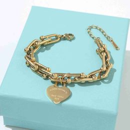 Fashion Style Bracelets Designer for Women Bangle Wristband Cuff Chain Designer Letter Jewelry Stainless Steel Wedding 2657 7E4X