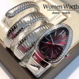 women Watches movement watches fashion Watches designer watches high quality 32MM Stainless Steel watchstrap diamond bezel casual dress snake watch