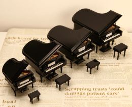 Miniatures Handmade miniature miniature musical instrument Piano model ornaments Birthday gift box for music lovers