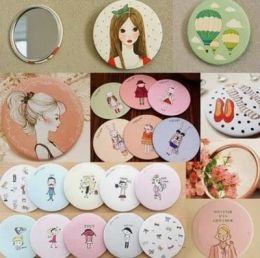 Mirrors 1050pc/lot Queens series Cosmetic mirror / sweet women makeup pocket mini mirrors / portable mirror/nice gift