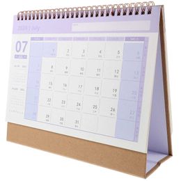 Calendar Office Calendar Standing Monthly Table Easel Planner Flip Stand Up Year Mini Memo Pad Daily Agenda Modern Schedule Free