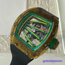 Gentlemen's RM Wrist Watch Tourbillon Series Rm59-01 Limited to 50 Kiwi Carbon Nano Material Watches