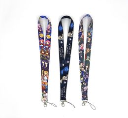 New 20pcs Anime Multifunction Lanyard Phone Rope Keychains Phone Lanyard for Keys ID Card Lanyards Neck Straps2886938