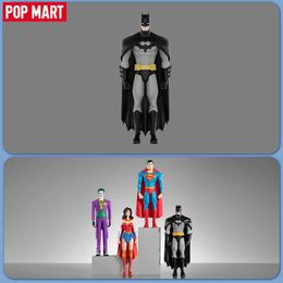 Blind box MART DC Trendy Figure POPMART Action Figurine Batman Superman Joker Wonder Woman T240506