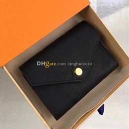 New Designer Women Fashion Casual ZOE Coin Purse M62935 High Quality Embossed Leather Buckle Wallet Box Packaging Inventory 276y