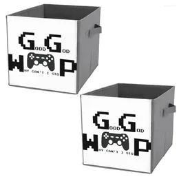 Storage Bags Bins Ggwp Good Game Well Played Folding Box Dust Proof Can Be Folded Bathroom Graphic Cool Of So