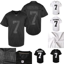 ImWithKap 7 Colin Kaepernick IM with KAP All Stitched Movie Football Jersey Black White IN STOCK Fast Shipping S-XXXL 283W