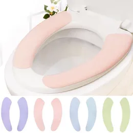 Toilet Seat Covers Waterproof Soft Seats Bathroom Accessories Washable Stickers Closing Tool Protective Products Household Home