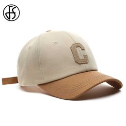 Ball Caps FS Khaki Green Baseball Caps For Men Brand Trucker Hats Big Letter Summer Women Hat Streetwear Hip Hop Cap Casquette Homme 2024 Y240507