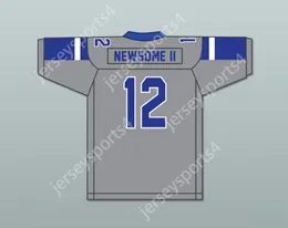 CUSTOM ANY Name Number Mens Youth/Kids Greg Newsome II 12 IMG Academy Gray Football Jersey 2 Stitched S-6XL