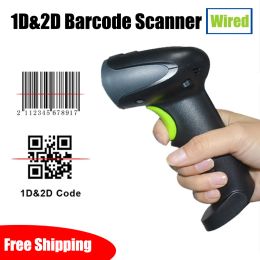 Scanners Cheapest Newland 1d/2d Barcode Reader Qr Pdf417 Matrix Code 128 Wired Handheld Barcode Scanner Usb Support Mobile Phone Ipad