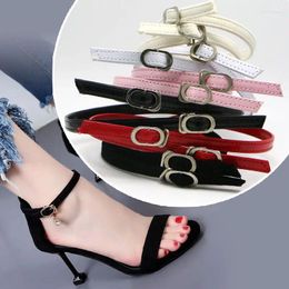 Shoe Parts KKG Special Offer Non-Heel Ankle-Tied Shoes Loop High Heel Invisible Shoelace Anti-Drop Buckle Free