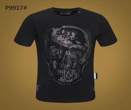 PP Fashion Men's Designer slim fit T-shirt Summer rhine Short Sleeve Round Neck shirt tee Skulls Print Tops Streetwear collar Polos M-xxxL P99172031200