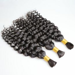 Water Curly Brazilian 100% Human Hair Bulks 10-30inch Natural Colour Peruvian Indian Hair Extensions Products