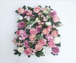 Artificial flower wall 6040cm rose hydrangea flower background wedding flowers home party Wedding decoration accessories9824658