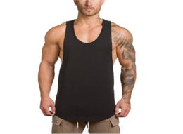 Brand gym clothing Plain singlet canotte bodybuilding stringer tank top men fitness T shirt muscle sleeveless vest Tanktop56239571760999