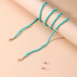 Eyeglasses chains Colourful Beads Glasses Chain Holder Womens Neck Chains Bohemia Style Eyeglass Sunglasses Chain Lanyard Decoration