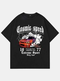 Men's T-Shirts Cosmic Spd Extreme Sport Racing On The Mountain Men T Shirt Cotton T-Shirt Casual Breathable Clothes Oversize Short Slve H240506