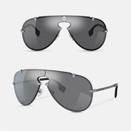 Men Women Designer Sunglasses Concise Metal Plated Temples VE2243 Clam Frameless One Piece Sunglasses Original Box 259r