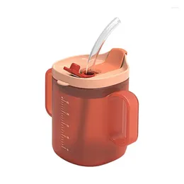Mugs Insulated Coffee Mug Leakproof Straw Vacuum Elderly Water Cup Drinkware Feeding With Lid And For Patients Handicapped