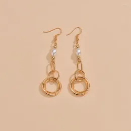 Dangle Earrings Geometry Retro Minimalist Female Niche Baroque Piercing For Women Jewelry Y2k Accessories Wholesale Trade