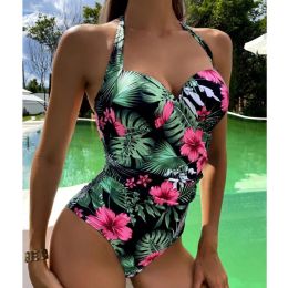 Suits Summer Sexy Print One Piece Swimsuit Closed Plus Size Swimwear Female Body Bathing Suit For Pool Beach Women Swimming Suit 2022