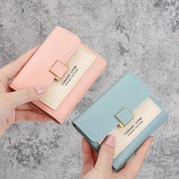 Wallets Cute Girl Short Purse Mini Fashion Women Wallet Designer Luxury PU Leather Coin Female Hasp