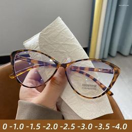 Sunglasses Fashion Trend Minus Diopter Myopia Glasses For Women Men Retro Cat Eye Frame Near-sighted Prescription Eyewear 0 TO -4.0