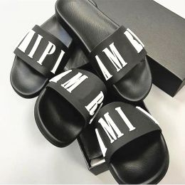 Sandals Luxury Woman flip flop white sandals fashion ami slip on man leather Sandal rubber sole beach Slipper Designer shoe platform tazz