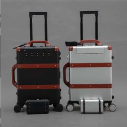 10A Fashion Women Luggage Travel Bags Universal Fashion Spinner Men Aluminium Letters Wheels Designer Suitcase Luggages Luxurys Purse Du Vijl