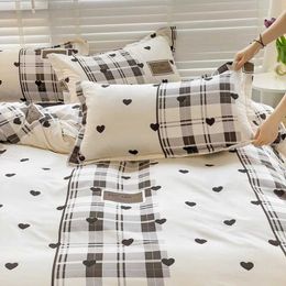 Bedding sets 4-piece bedding set soft and comfortable suitable for all seasons suitable for dormitory love rabbits J240507